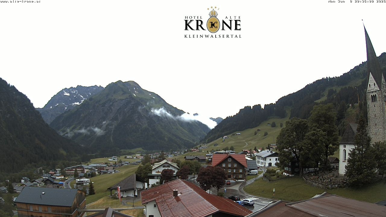 Archived image Webcam Mittelberg - Hotel "Alte Krone"