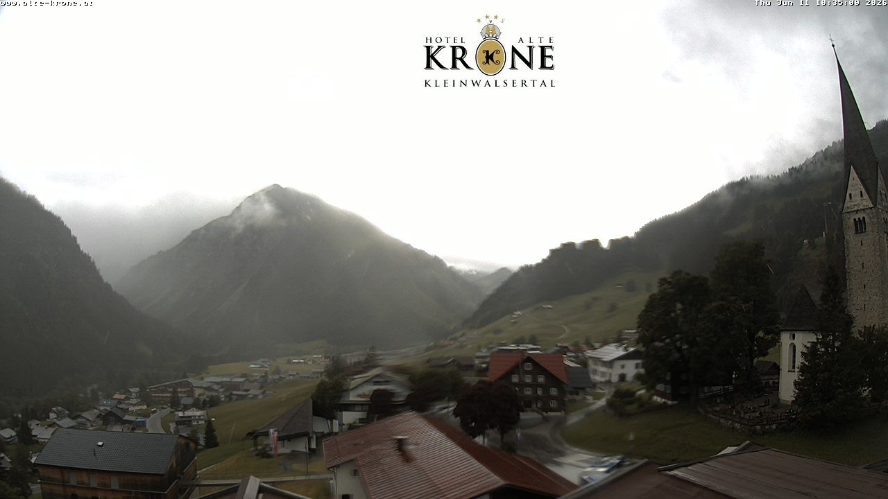 Archived image Webcam Mittelberg - Hotel "Alte Krone"