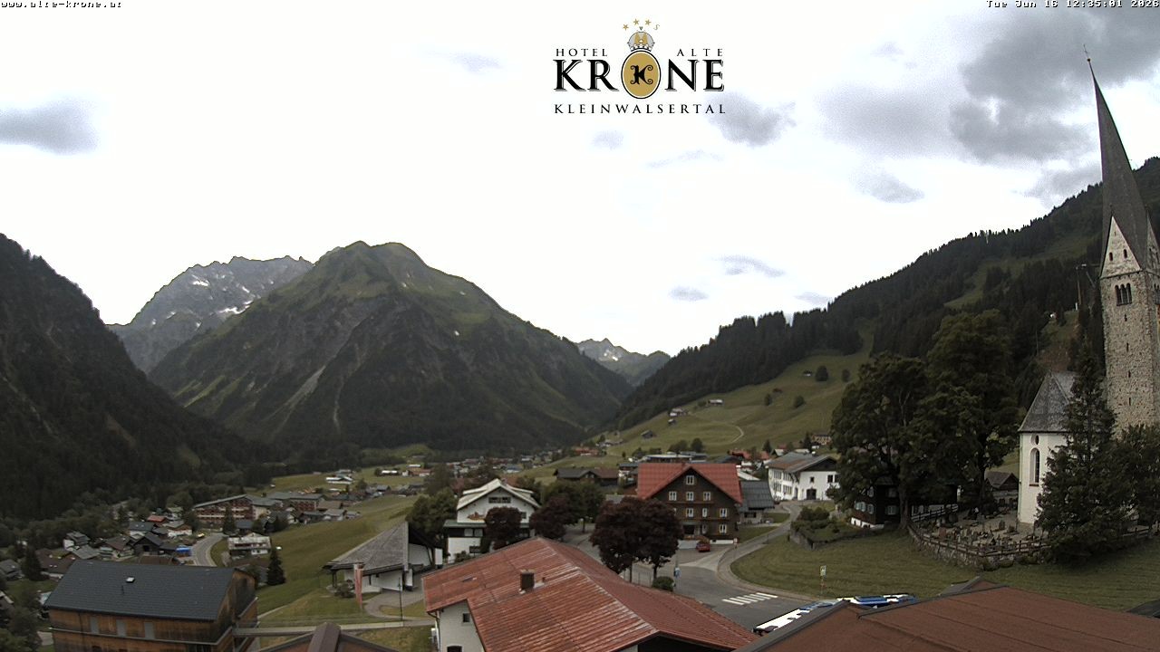 Archived image Webcam Mittelberg - Hotel "Alte Krone"