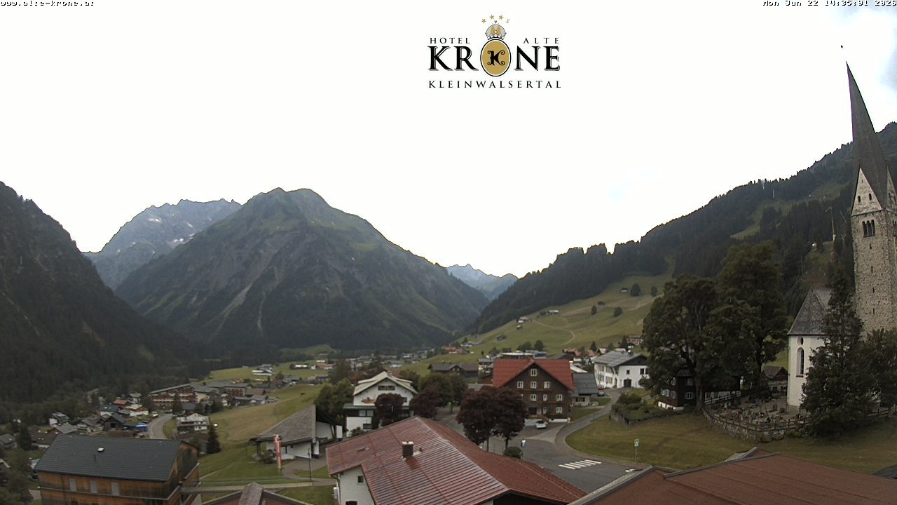 Archived image Webcam Mittelberg - Hotel "Alte Krone"