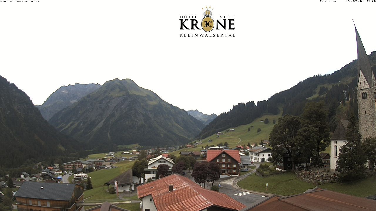 Archived image Webcam Mittelberg - Hotel "Alte Krone"