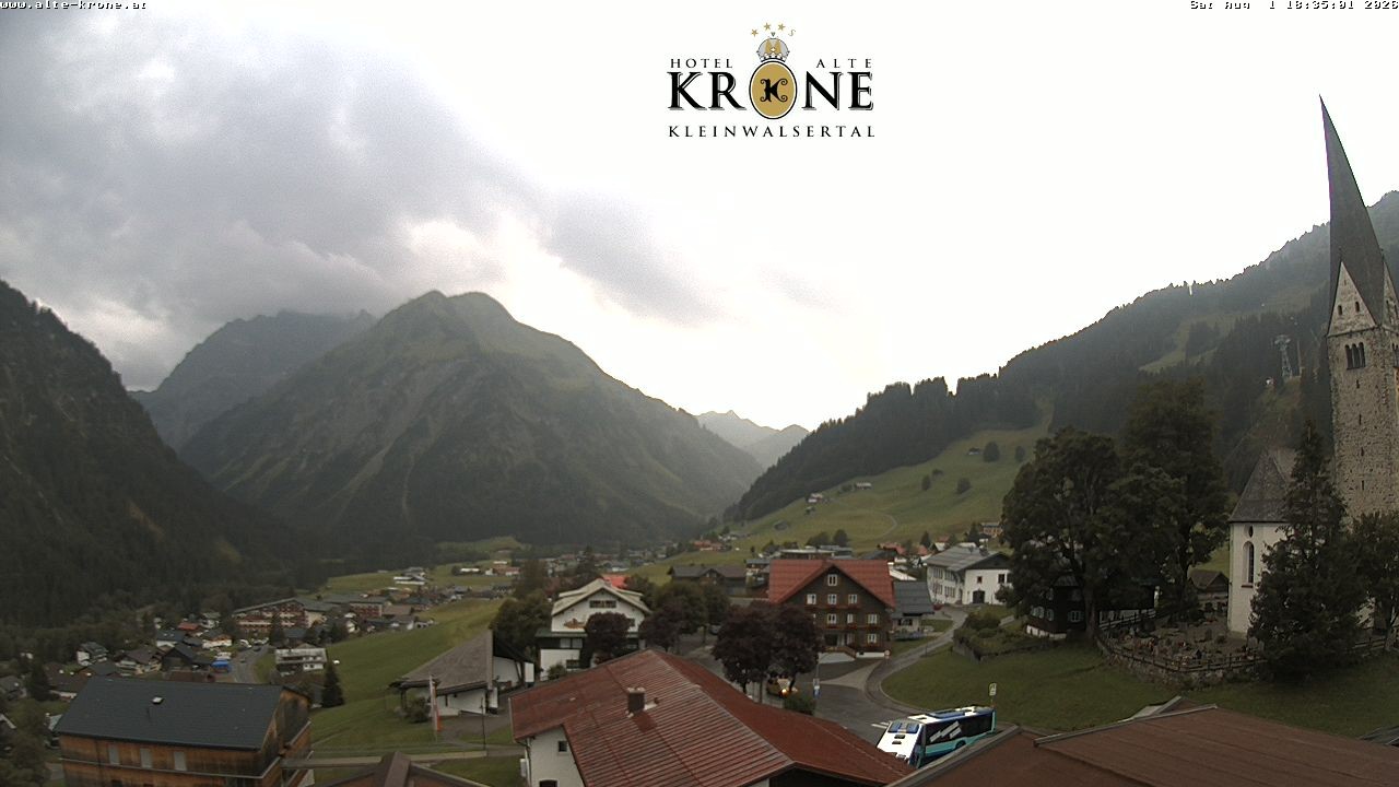 Archived image Webcam Mittelberg - Hotel "Alte Krone"