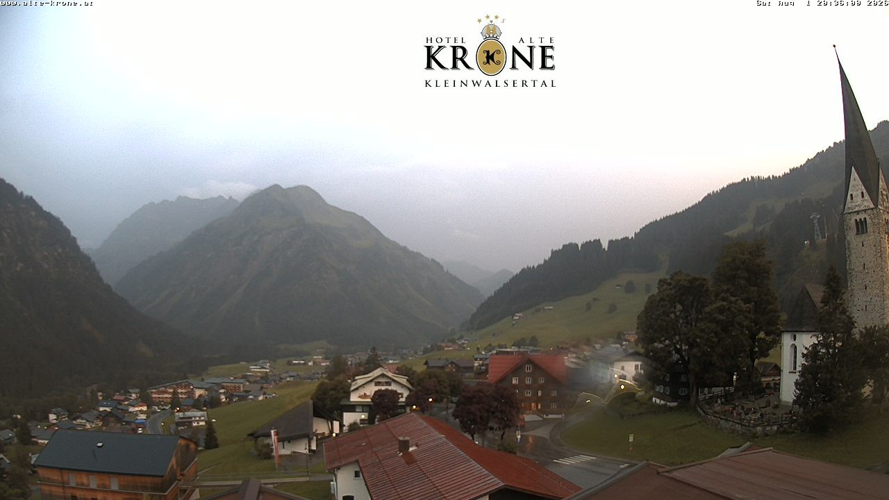 Archived image Webcam Mittelberg - Hotel "Alte Krone"
