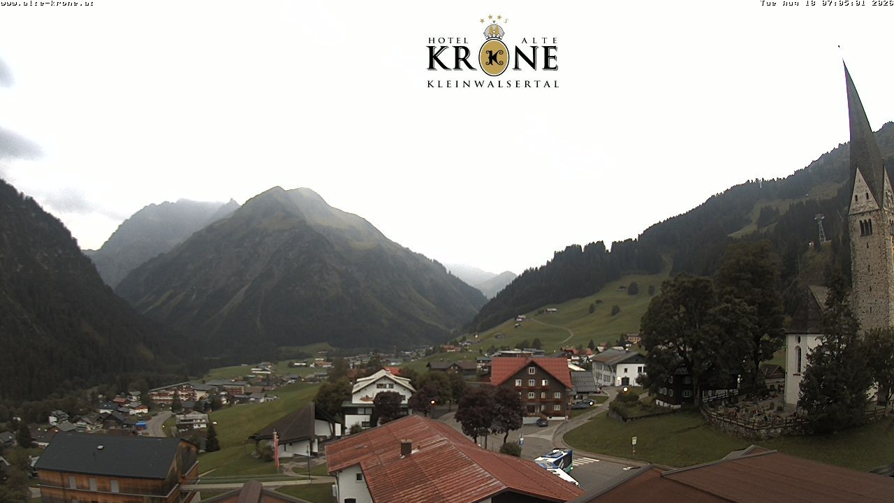 Archived image Webcam Mittelberg - Hotel "Alte Krone"