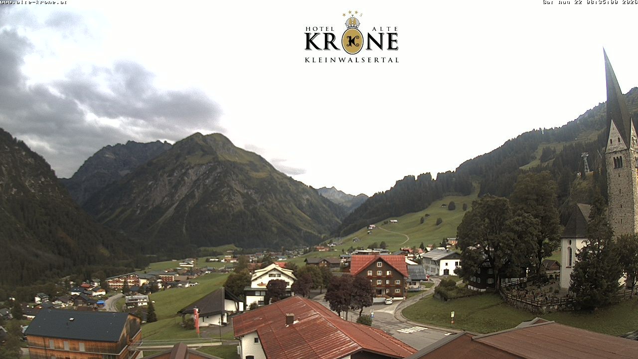 Archived image Webcam Mittelberg - Hotel "Alte Krone"