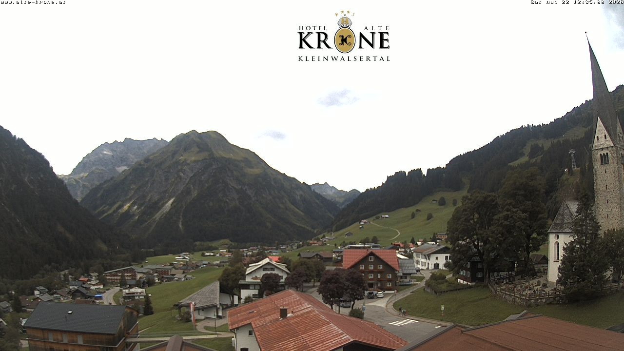 Archived image Webcam Mittelberg - Hotel "Alte Krone"