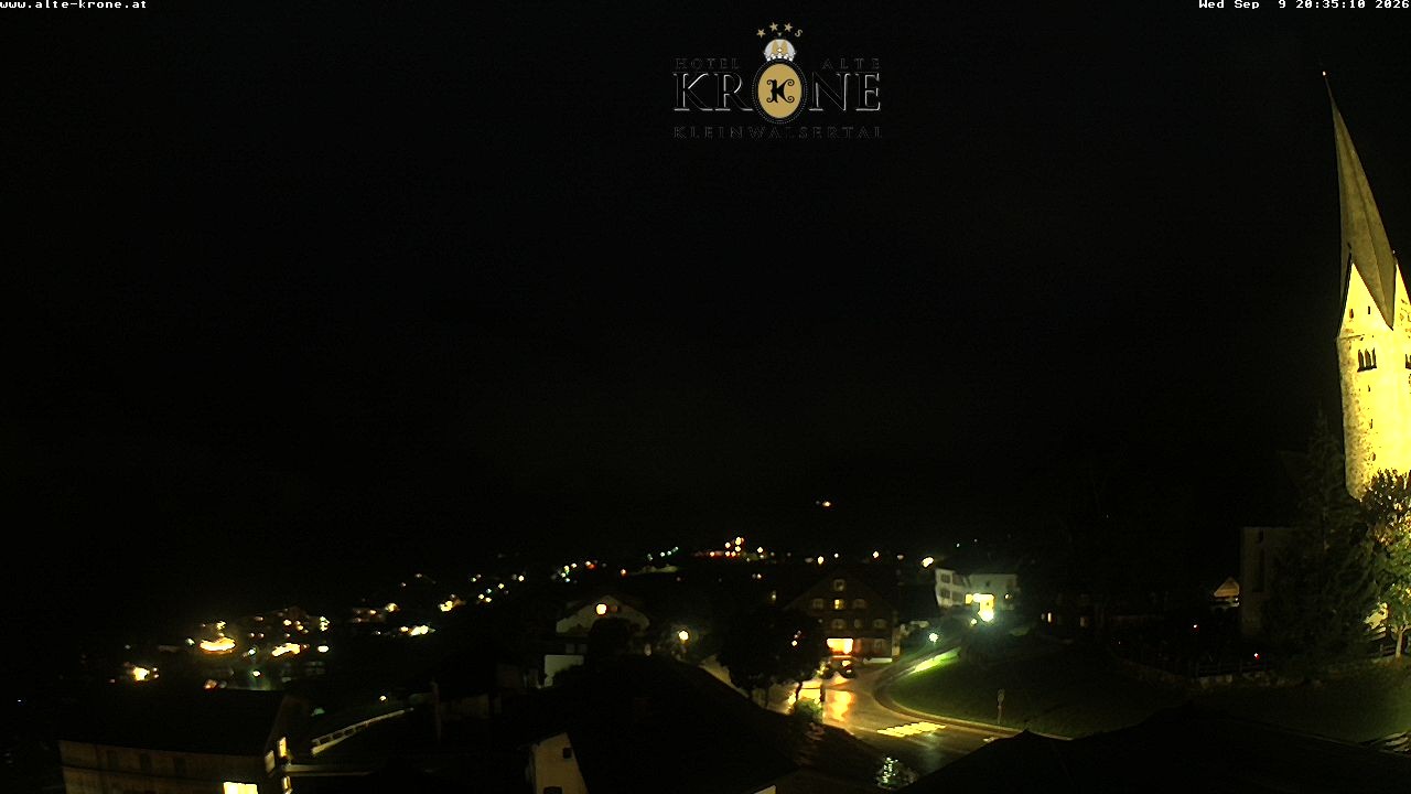 Archived image Webcam Mittelberg - Hotel "Alte Krone"