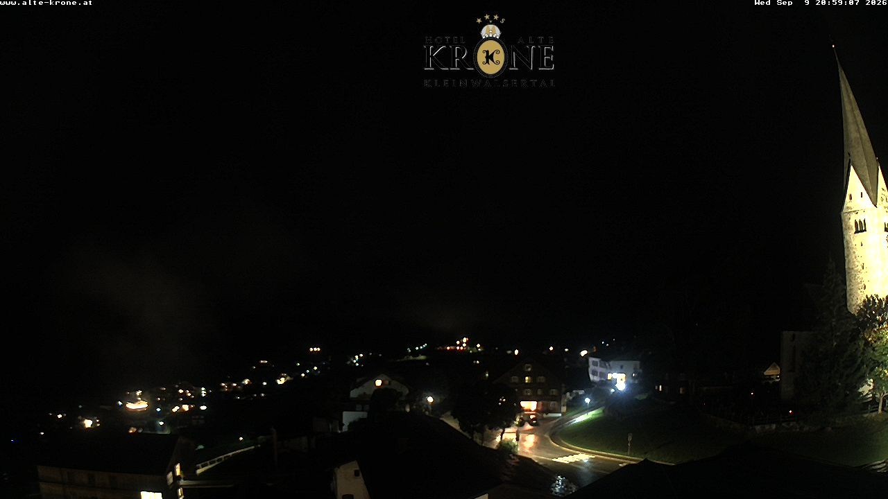 Archived image Webcam Mittelberg - Hotel "Alte Krone"