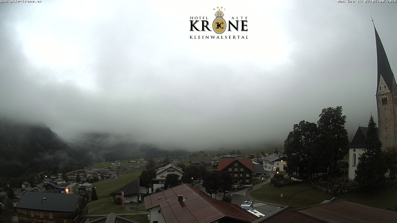 Archived image Webcam Mittelberg - Hotel "Alte Krone"