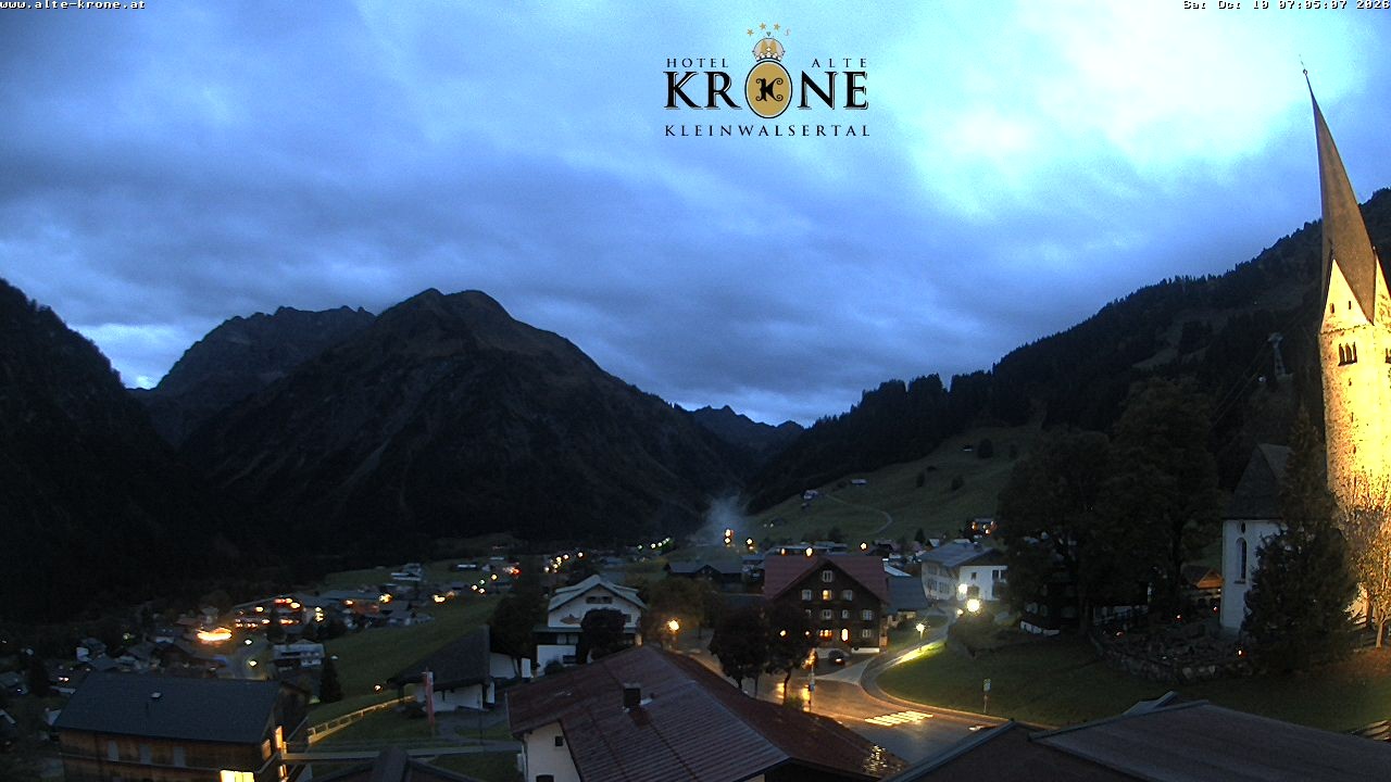 Archived image Webcam Mittelberg - Hotel "Alte Krone"