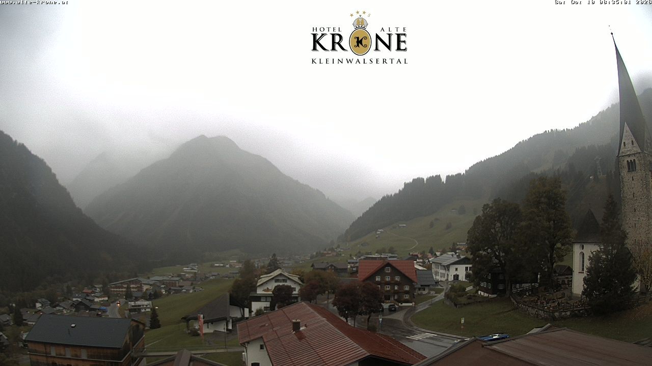 Archived image Webcam Mittelberg - Hotel "Alte Krone"