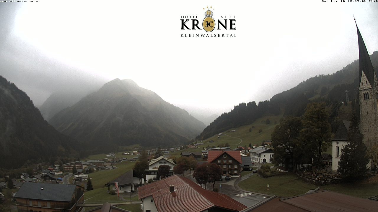 Archived image Webcam Mittelberg - Hotel "Alte Krone"