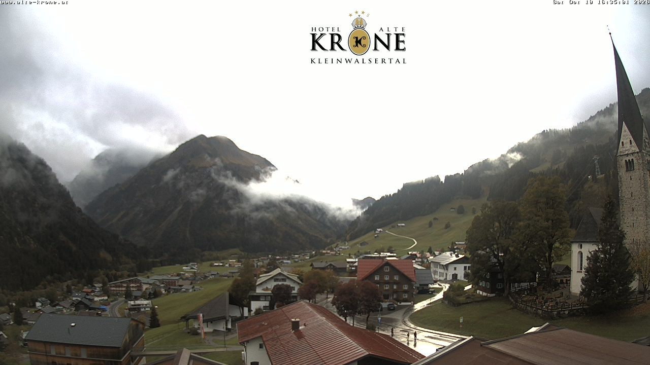 Archived image Webcam Mittelberg - Hotel "Alte Krone"