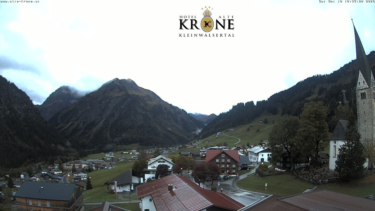 Archived image Webcam Mittelberg - Hotel "Alte Krone"