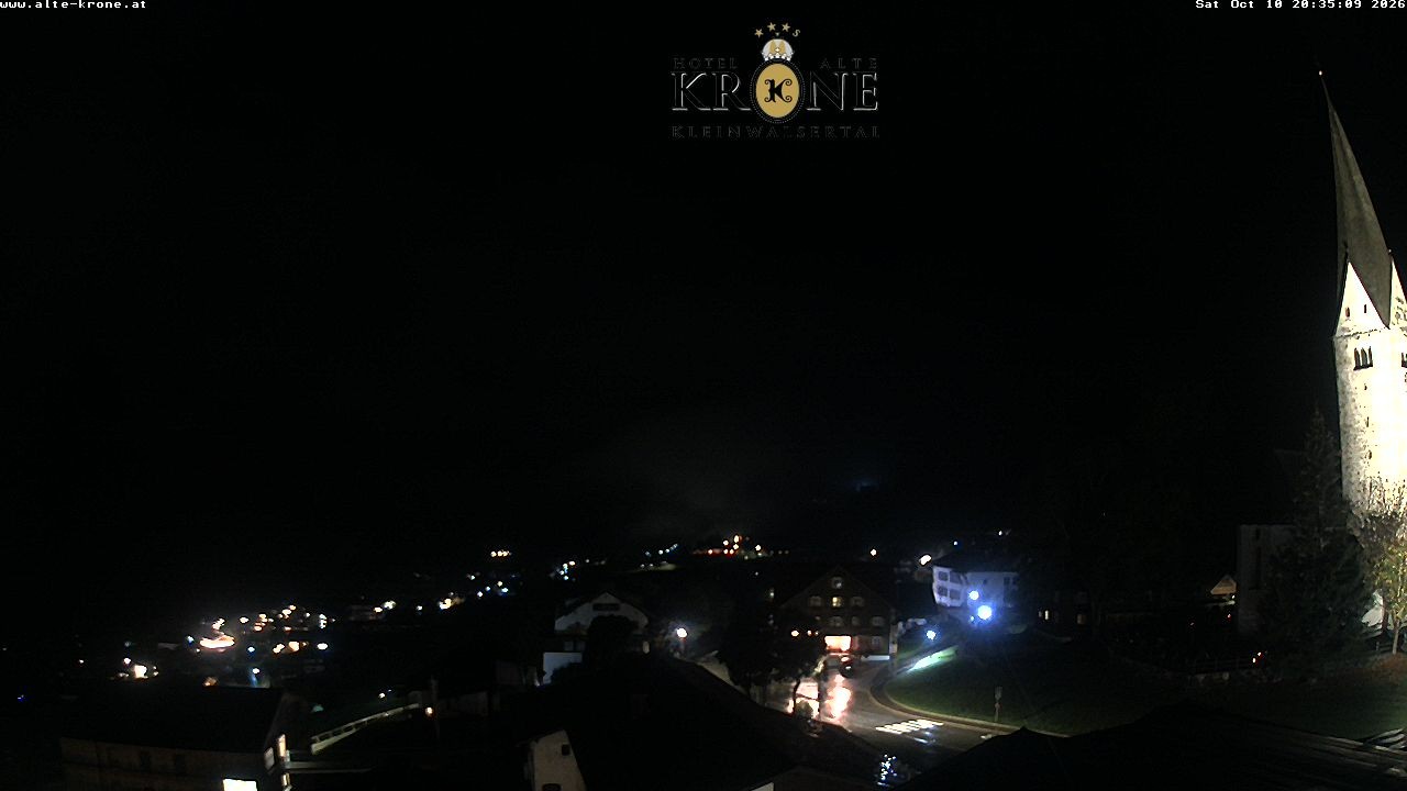 Archived image Webcam Mittelberg - Hotel "Alte Krone"