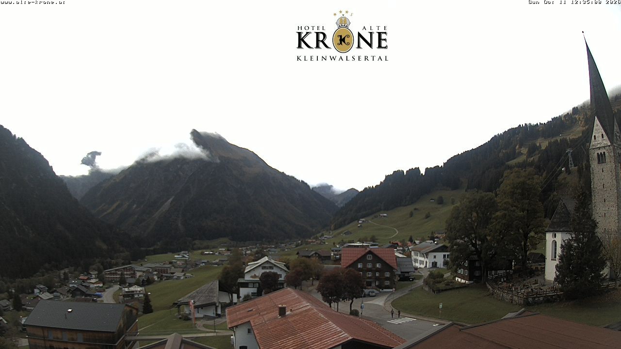 Archived image Webcam Mittelberg - Hotel "Alte Krone"