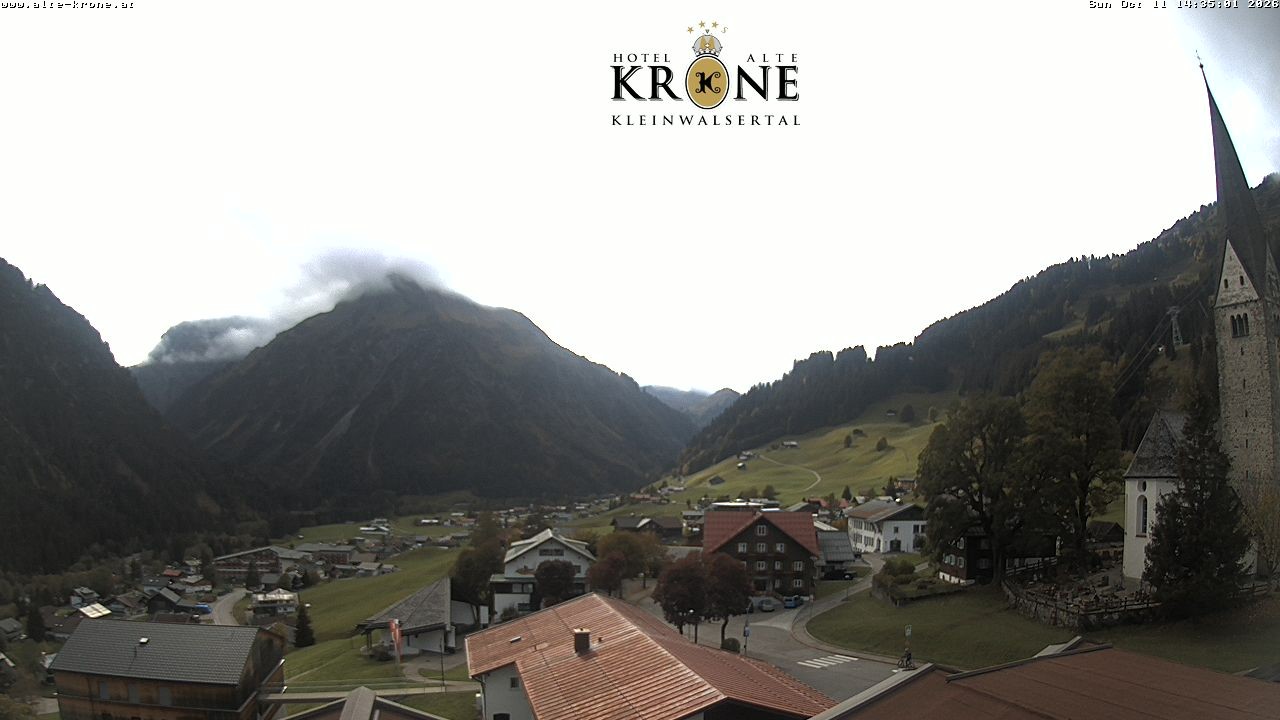 Archived image Webcam Mittelberg - Hotel "Alte Krone"