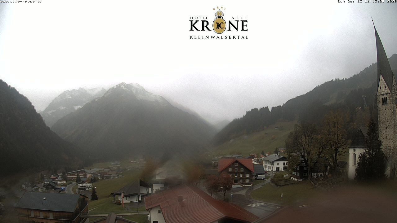 Archived image Webcam Mittelberg - Hotel "Alte Krone"