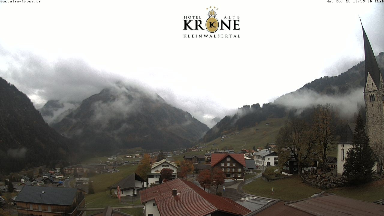 Archived image Webcam Mittelberg - Hotel "Alte Krone"