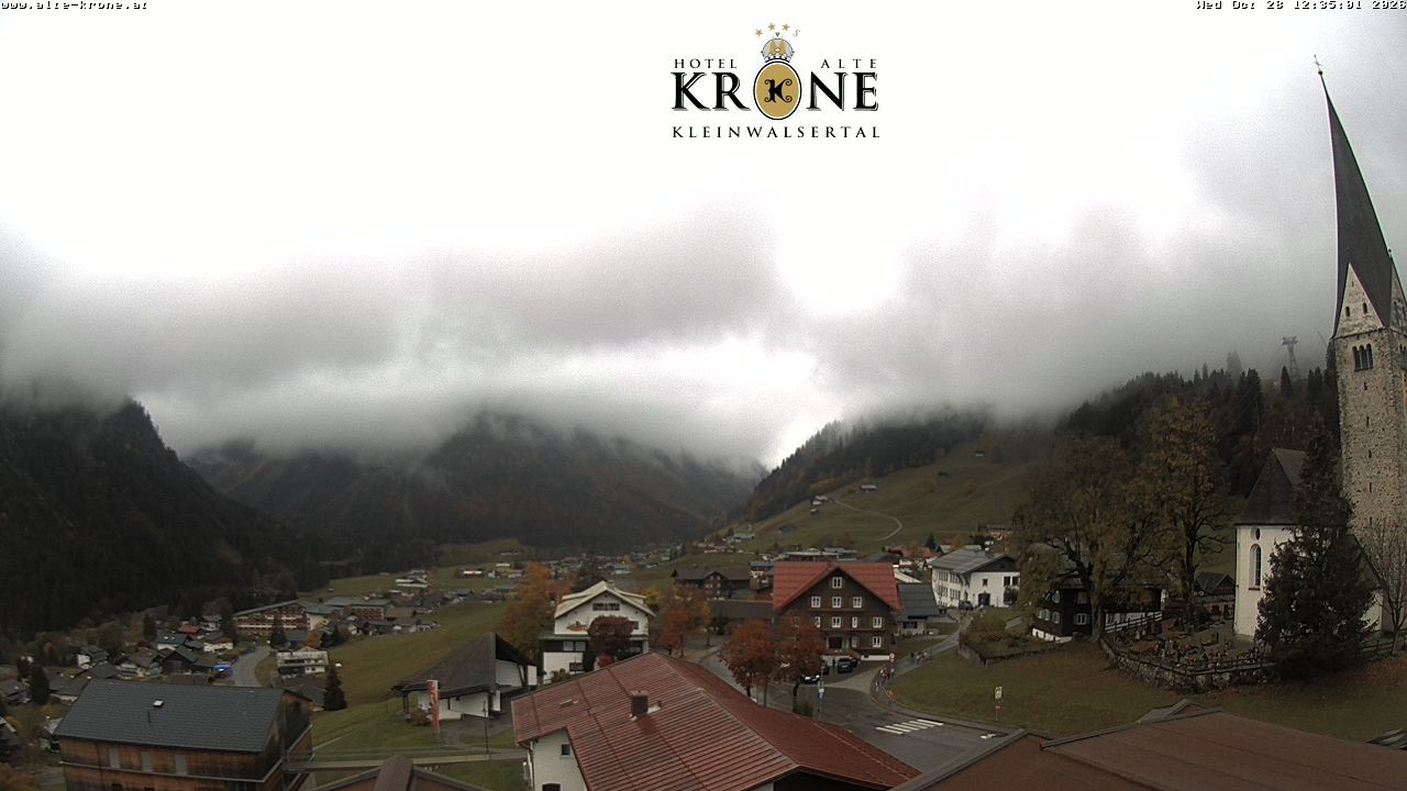 Archived image Webcam Mittelberg - Hotel "Alte Krone"