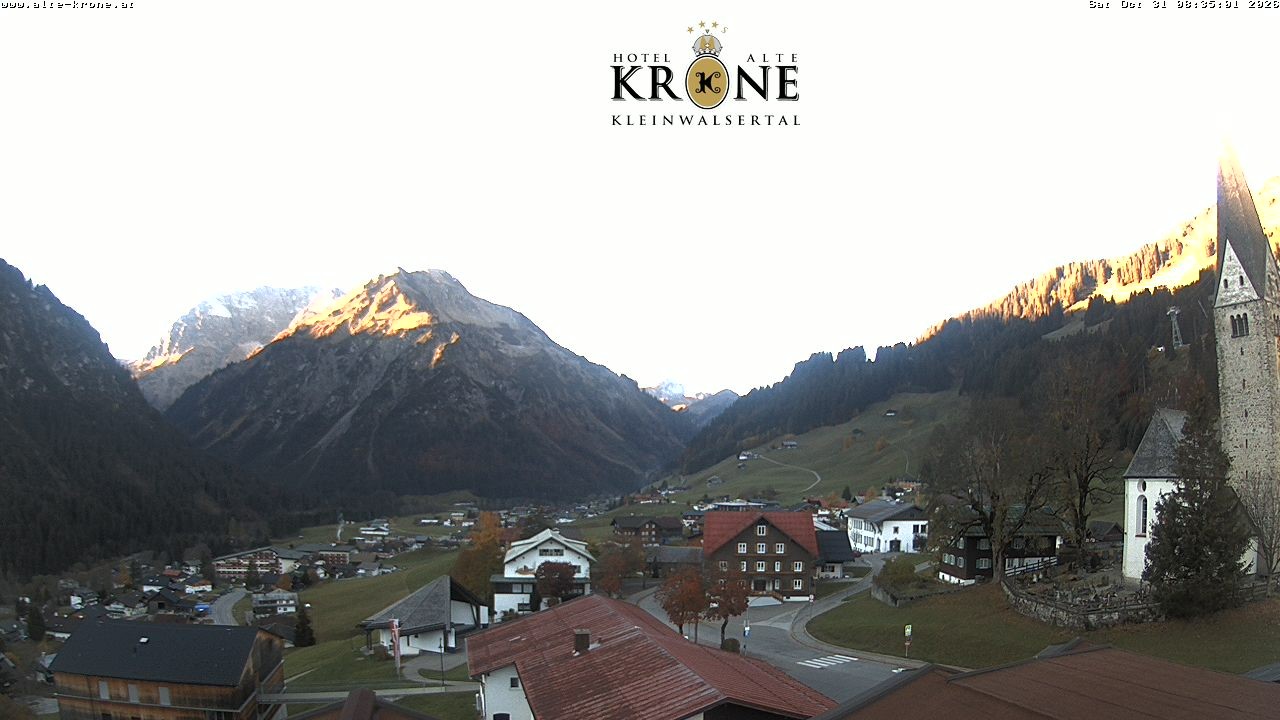 Archived image Webcam Mittelberg - Hotel "Alte Krone"