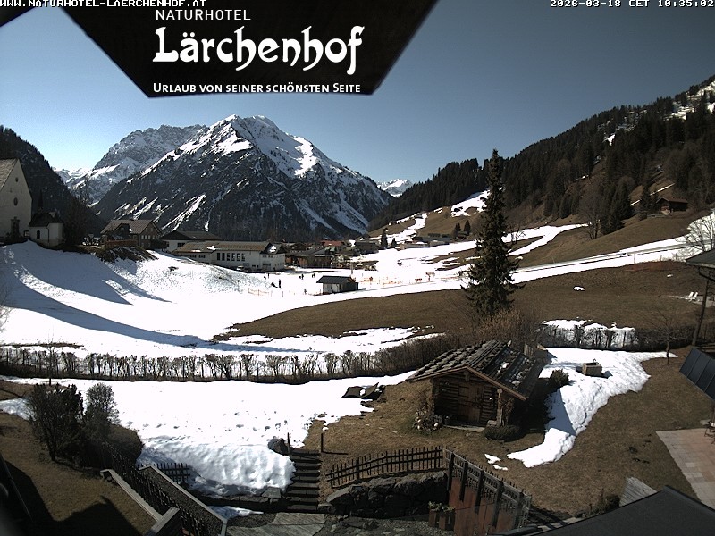 Archived image Webcam Laerchenhof Nature Hotel