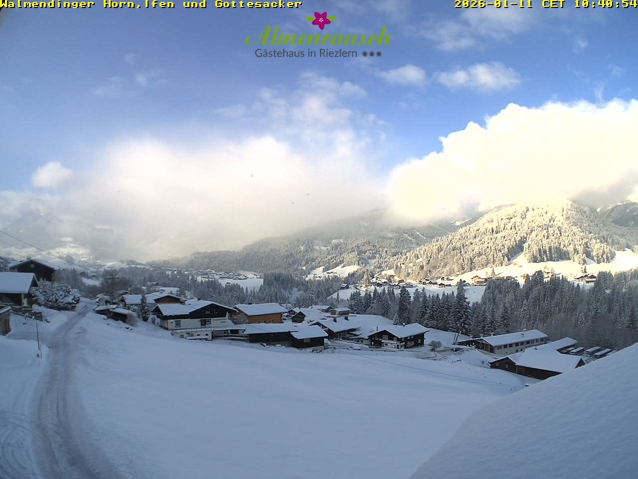 Archiv Foto Webcam Riezlern - Gästehaus Almenrausch