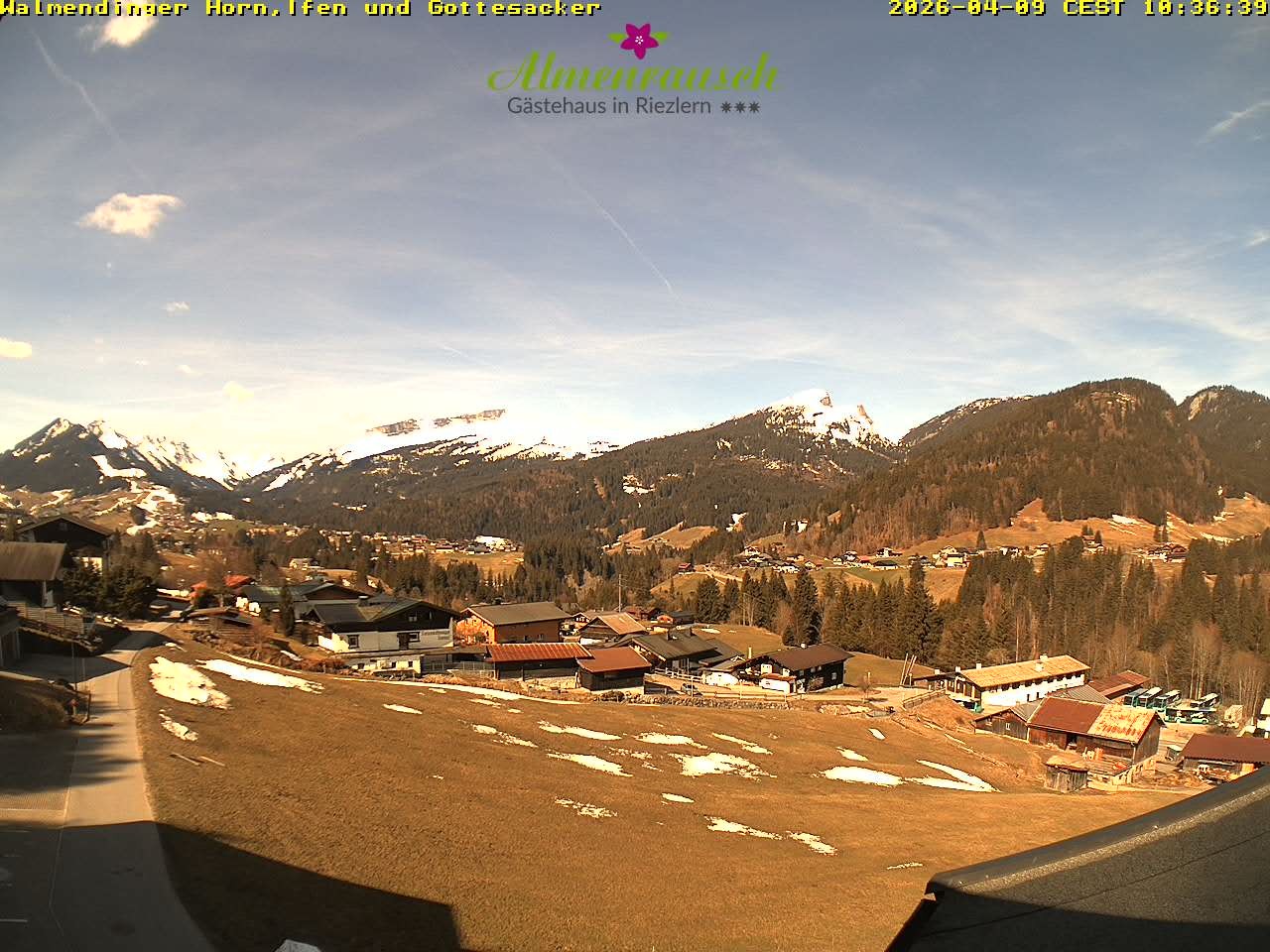 Archiv Foto Webcam Riezlern - Gästehaus Almenrausch