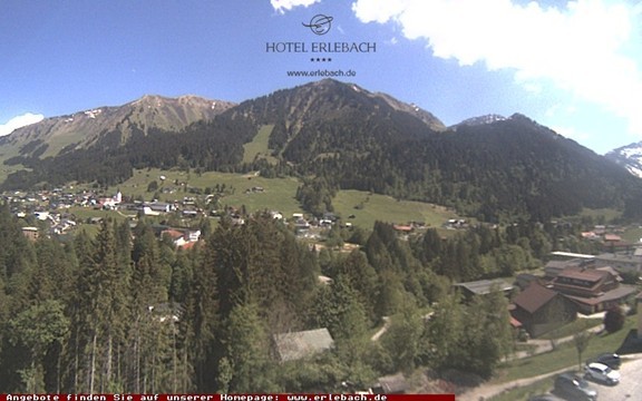 Archiv Foto Webcam Blick vom Hotel Erlebach