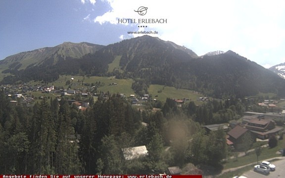 Archiv Foto Webcam Blick vom Hotel Erlebach