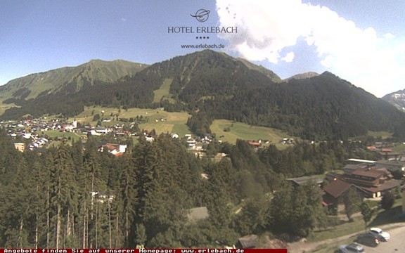 Archived image Webcam Erlebach Hotel