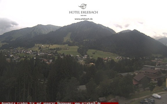 Archiv Foto Webcam Blick vom Hotel Erlebach
