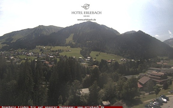 Archiv Foto Webcam Blick vom Hotel Erlebach