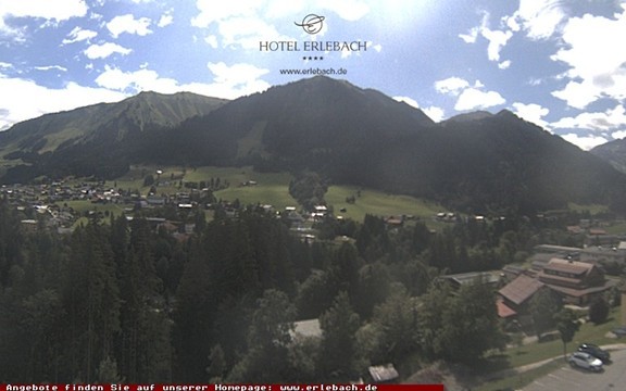 Archiv Foto Webcam Blick vom Hotel Erlebach
