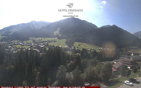 Archiv Foto Webcam Blick vom Hotel Erlebach