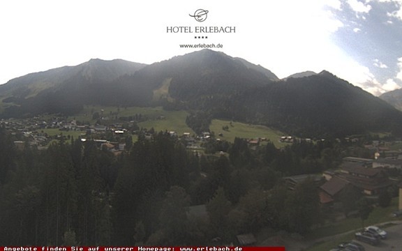 Archiv Foto Webcam Blick vom Hotel Erlebach