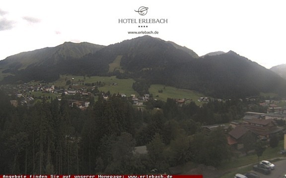 Archiv Foto Webcam Blick vom Hotel Erlebach