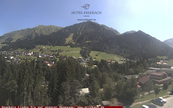Archiv Foto Webcam Blick vom Hotel Erlebach