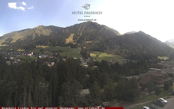Archiv Foto Webcam Blick vom Hotel Erlebach