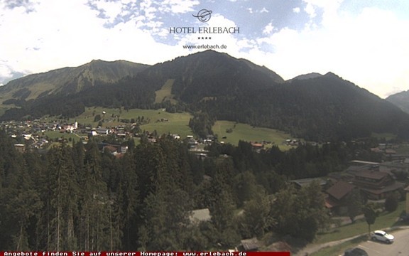 Archiv Foto Webcam Blick vom Hotel Erlebach