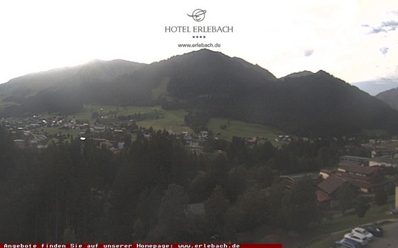 Archiv Foto Webcam Blick vom Hotel Erlebach