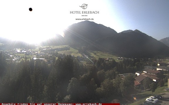 Archiv Foto Webcam Blick vom Hotel Erlebach