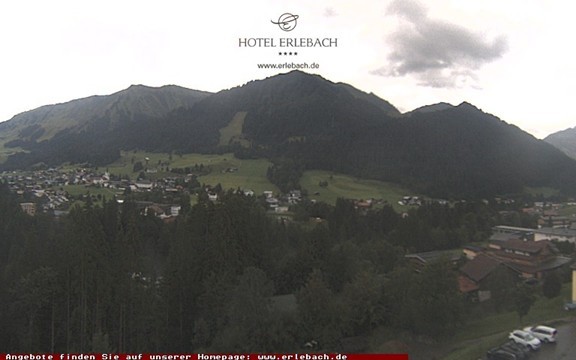Archiv Foto Webcam Blick vom Hotel Erlebach