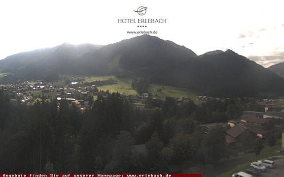 Archiv Foto Webcam Blick vom Hotel Erlebach
