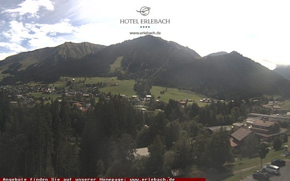Archiv Foto Webcam Blick vom Hotel Erlebach