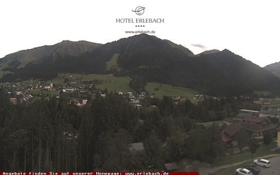 Archiv Foto Webcam Blick vom Hotel Erlebach
