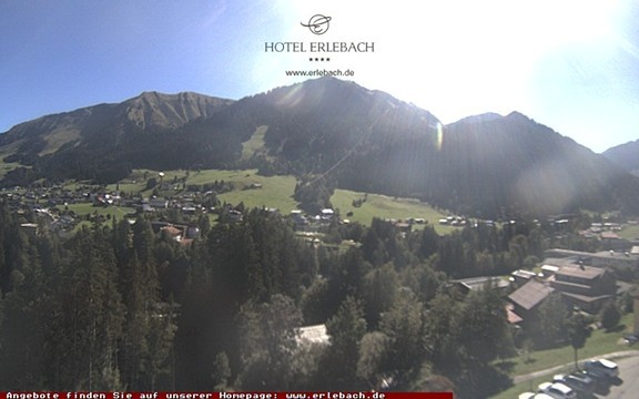 Archiv Foto Webcam Blick vom Hotel Erlebach
