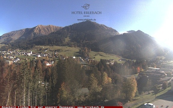 Archiv Foto Webcam Blick vom Hotel Erlebach
