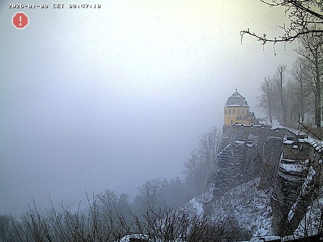 Archiv Foto Webcam Festung Königstein - Friedrichsburg