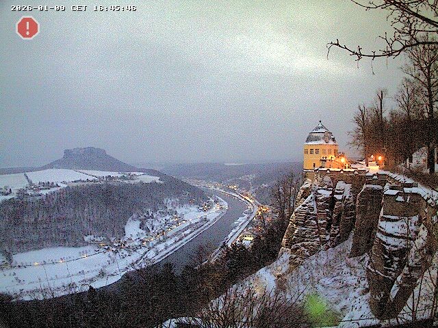 Archiv Foto Webcam Festung Königstein - Friedrichsburg